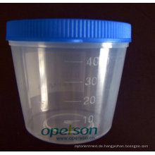 Einweg-Kunststoff-Urin-Becher, 40 ml